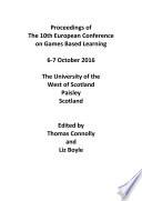10th European Conference on Games Based Learning