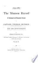 1637-1887. The Munson Record