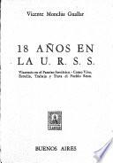 18 [i.e. dieciocho] an̂os en la U.R.S.S