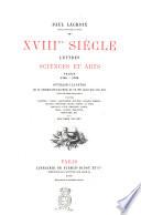 18. siècle léttres, sciences et arts Paul Lacroix