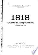 1818 [i. e. Mil ochocientos diez y ocho]