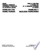 1981eko Euskadiko Komunitate Autonomoko etxebizitzen eta biztanleen zentsua: Familiak eta Famili Hunak