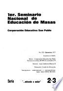 1er. Seminario Nacional de Educación de Masas