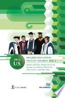 2015 U.S. Higher Education Faculty Awards, Vol. 2