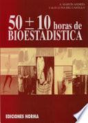 50 [más, menos] 10 horas de bioestadística