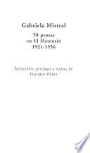 50 prosas en El Mercurio 1921-1956