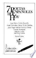 7 poetas españoles de hoy