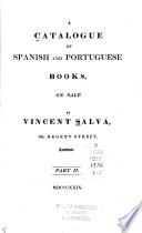 A Catalogue of Spanish and Portuguese Books