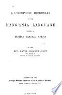 A Cyclopaedic Dictionary of the Mang'anja Language
