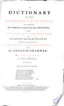 A Dictionary of the English Language