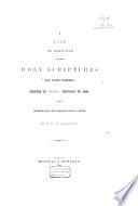 A List of Editions of the Holy Scriptures and Parts Thereof Printed in America Previous to 1860