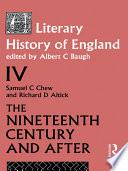 A Literary History of England Vol. 4