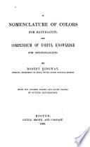 A Nomenclature of Colors for Naturalists