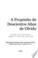 A propósito de doscientos años de olvido