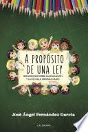 A propósito de una ley