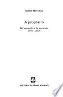 A propósito