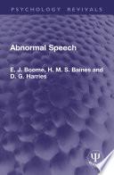 Abnormal Speech