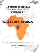 Accessions List, Eastern Africa