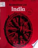 Accessions List, India