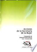 Acciones de la secretaria de la Mujer