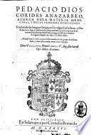 Acerca dela materia medicinal, y delos venenos mortiferos