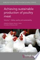 Achieving sustainable production of poultry meat Volume 1