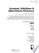 Acronyms, Initialisms & Abbreviations Dictionary