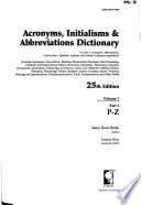 Acronyms, Initialisms & Abbreviations Dictionary