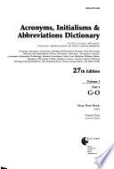 Acronyms, Initialisms & Abbreviations Dictionary