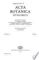 Acta Botanica Hungarica
