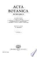 Acta Botanica Hungarica
