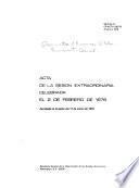 Acta de la sesión