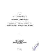 Acta de la sesión