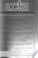 Acta psiquiátrica y psicológica de América Latina
