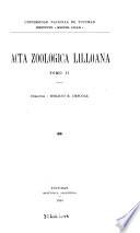 Acta Zoologica Lilloana