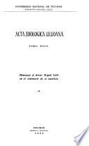 Acta Zoologica Lilloana