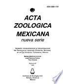 Acta zoológica mexicana