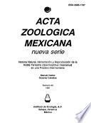 Acta zoológica mexicana