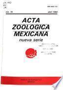 Acta zoológica mexicana