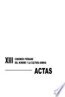 Actas: Antropología