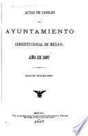 Actas de Cabildo del Ayuntamiento de la ciudad de Mexico