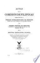 Actas de la Comisión de Filipinas
