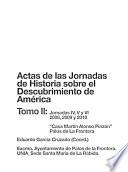 Actas de las Jornadas de Historia sobre el Descubrimiento de América