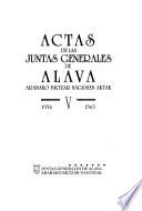 Actas de las Juntas Generales de Alava: 1556-1565