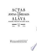 Actas de las Juntas Generales de Alava: 1566-1574