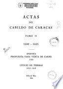 Actas del Cabildo de Caracas