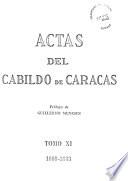 Actas del Cabildo de Caracas ...