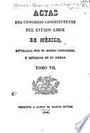 Actas del Congreso constitucional del estado de México