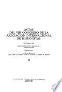 Actas del ... Congreso de la Asociación Internacional de Hispanistas