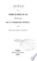 Actas del Congresso ecuatoriano de 1833